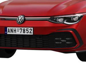 volkswagen golf gti 5-door 2020 3D Model