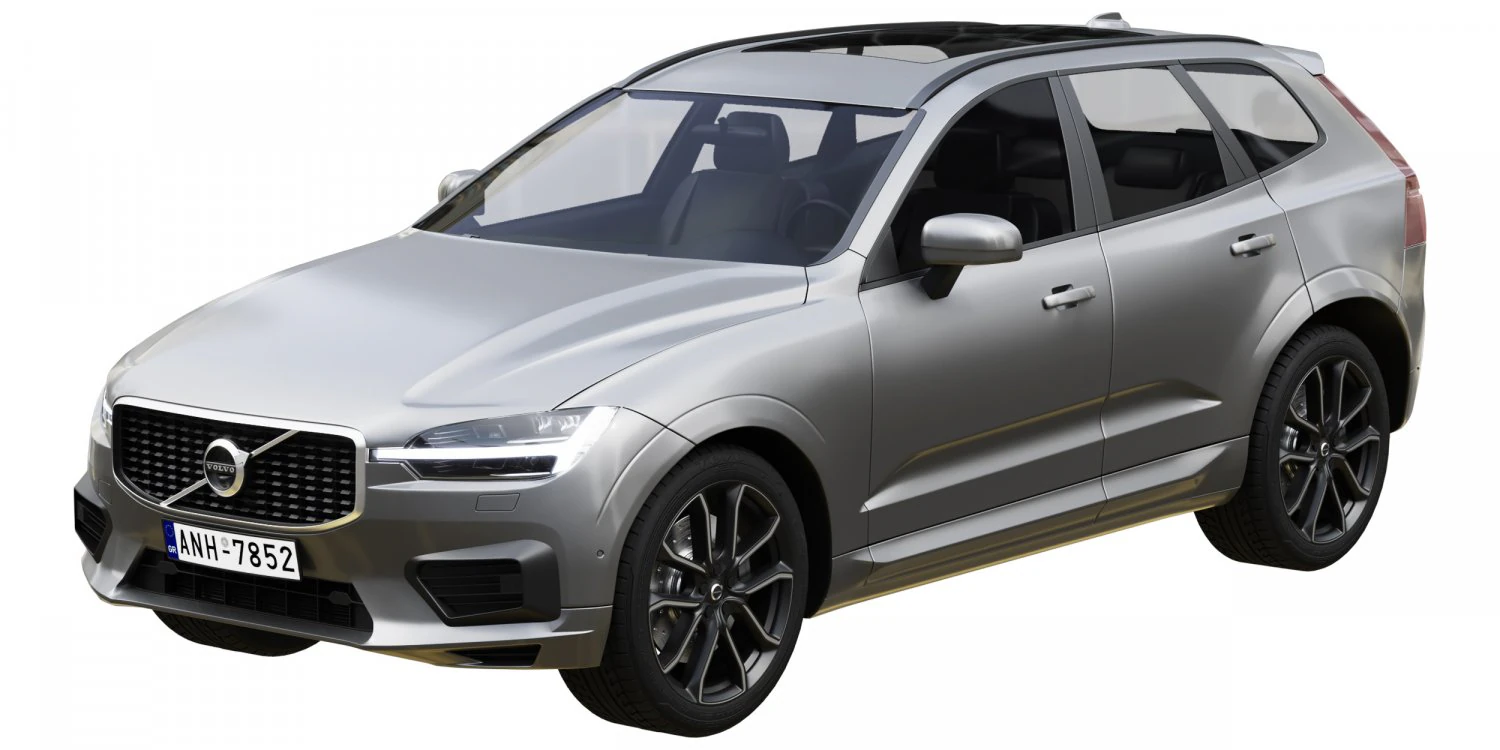 volvo xc60 r-design 3D Model .c4d .max .obj .3ds .fbx .stl .blend 