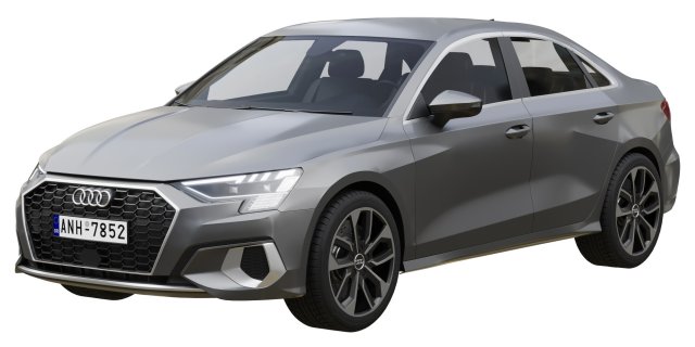 audi a3 limousine 2021 3Dモデル .c4d .max .obj .3ds .fbx .stl .blend 