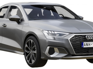 audi a3 limousine 2021 3Dモデル