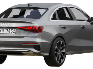 audi a3 limousine 2021 3Dモデル