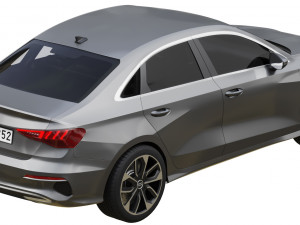 audi a3 limousine 2021 3Dモデル