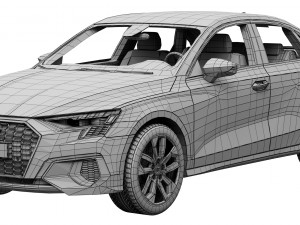 audi a3 limousine 2021 3Dモデル