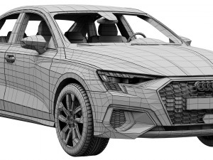 audi a3 limousine 2021 3Dモデル