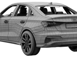 audi a3 limousine 2021 3Dモデル