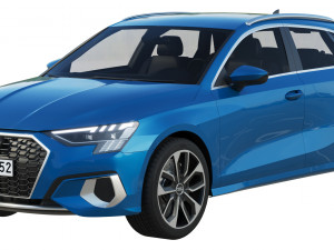 audi a3 sportback 2021 3D Model