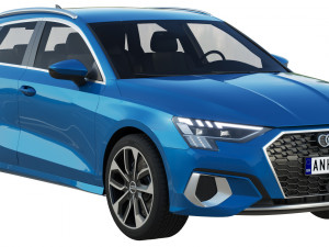 audi a3 sportback 2021 3D 모델