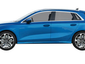 audi a3 sportback 2021 3D 모델