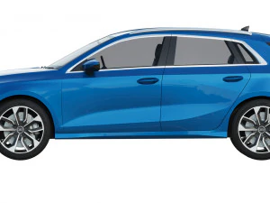 audi a3 sportback 2021 3D Model