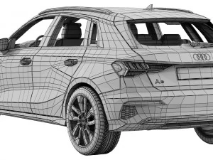 audi a3 sportback 2021 3D Model
