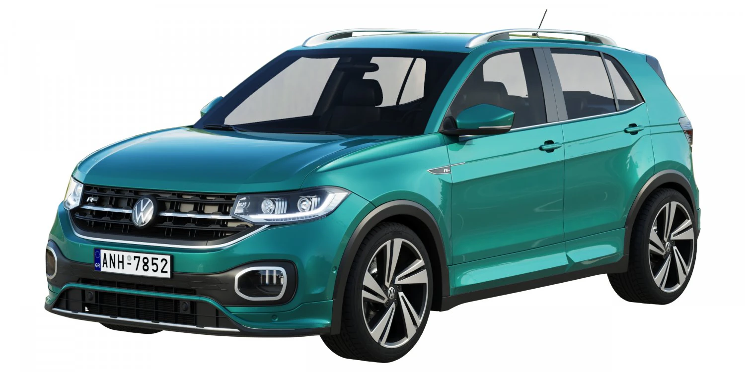 volkswagen t-cross 3D Model .c4d .max .obj .3ds .fbx .stl .blend