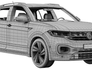 volkswagen t-cross 3D Model