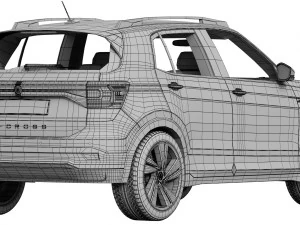 volkswagen t-cross 3D Model