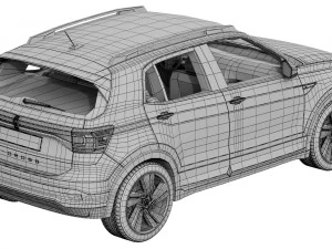 volkswagen t-cross 3D Model
