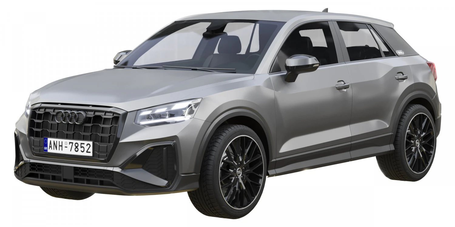 audi q2 2021 3D Model .c4d .max .obj .3ds .fbx .stl .blend 