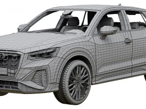 audi q2 2021 3D Model