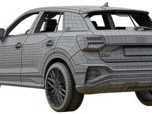 audi q2 2021 3D Model