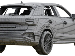audi q2 2021 3D Model