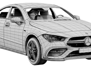 mercedes-benz cla 35 amg 2020 3D Model
