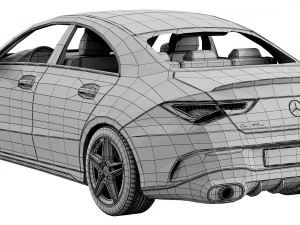 mercedes-benz cla 35 amg 2020 3D Model