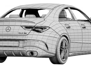mercedes-benz cla 35 amg 2020 3D Model