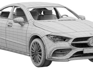 mercedes-benz cla coupe 250 2020 3D Model