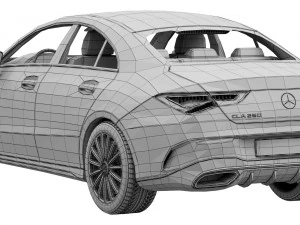 mercedes-benz cla coupe 250 2020 3D Model