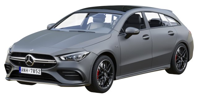 mercedes-benz amg cla 35 shooting brake 3D-Modell .c4d .max .obj .3ds .fbx .stl .blend 