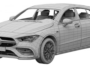 mercedes-benz amg cla 35 shooting brake 3D-Modell