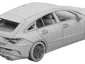 mercedes-benz amg cla 35 shooting brake 3D-Modell