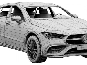 mercedes-benz cla shooting brake 3D मॉडल