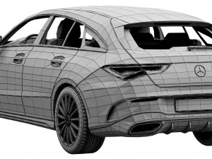 mercedes-benz cla shooting brake 3D मॉडल