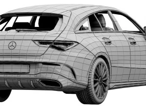 mercedes-benz cla shooting brake 3D Model