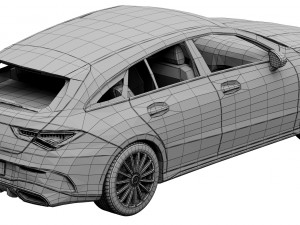 mercedes-benz cla shooting brake 3D मॉडल