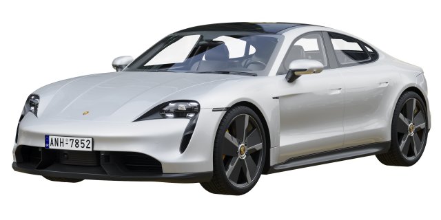 porsche taycan turbo s 3D Model .c4d .max .obj .3ds .fbx .stl .blend 