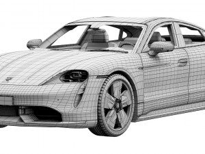 porsche taycan turbo s 3D Model