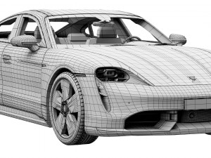 porsche taycan turbo s 3D Model