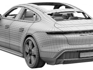 porsche taycan turbo s 3D Model