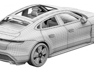 porsche taycan turbo s 3D Model