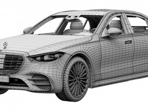 mercedes-benz s-class amg 2021 3D 模型