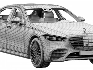 mercedes-benz s-class amg 2021 3D 模型