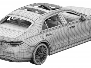 mercedes-benz s-class amg 2021 3D 模型