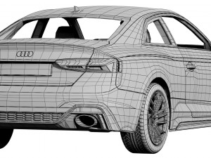 audi rs5 coupe 2020 3D Model