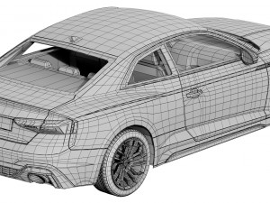 audi rs5 coupe 2020 3D Model