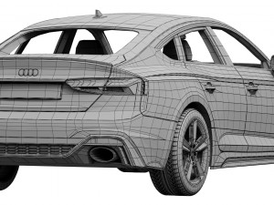 audi rs5 sportback 2020 3D 모델
