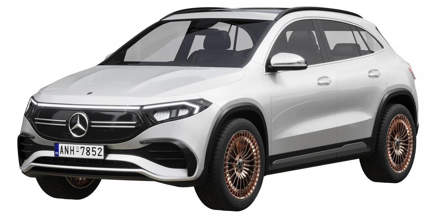 mercedes-benz eqa 2022 3D Model .c4d .max .obj .3ds .fbx .stl .blend