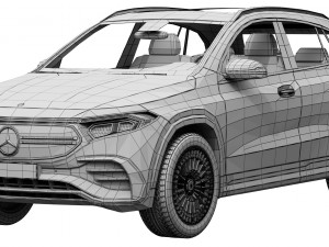 mercedes-benz eqa 2022 3D Model