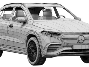 mercedes-benz eqa 2022 3D Model