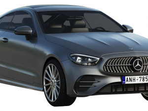 mercedes-benz e-class coupe amg-line 2021 3D Model