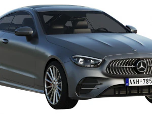mercedes-benz e-class coupe amg-line 2021 3D Model